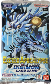 Booster Unitário BT-15 Exceed Apocalypse - Digimon Card Game